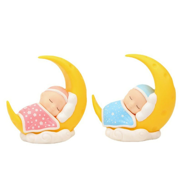 Baby Moon Dolls Moon Ornament ROSA Pink