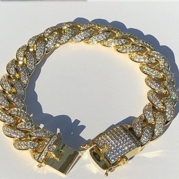Armbånd Link Chain ROSE GULL-18,5CM Rose Gold-18.5cm
