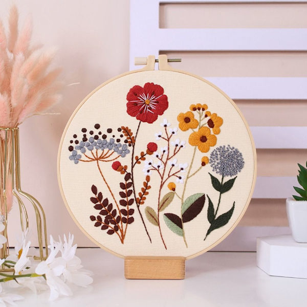 Blomsterbroderisats korsstygn A A A