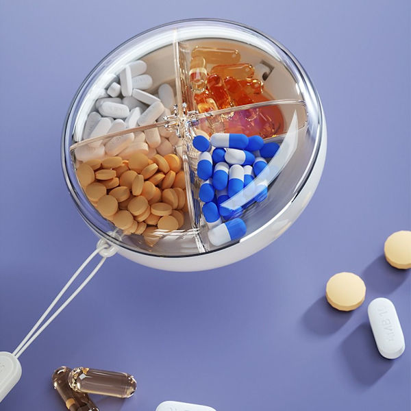 Medicinlåda Case LILA purple