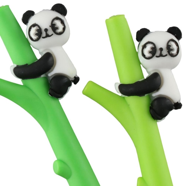 Treklatring Panda Gel Pen Søt Panda Animal Style Pen Svart