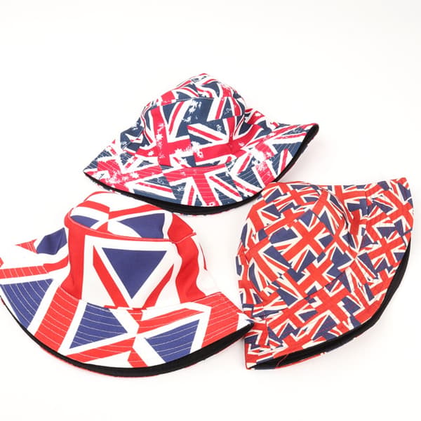 Vändbar Bucket Hat Brittiska hattar 2 2 2