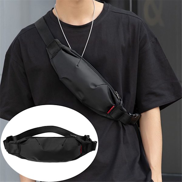 Män Fanny Pack Midjeväska Pack Bröstpaket