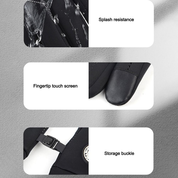 1 Par Helfingerhandskar Cykelhandskar SVART LFULL FINGER FULL Black LFull Finger-Full Finger