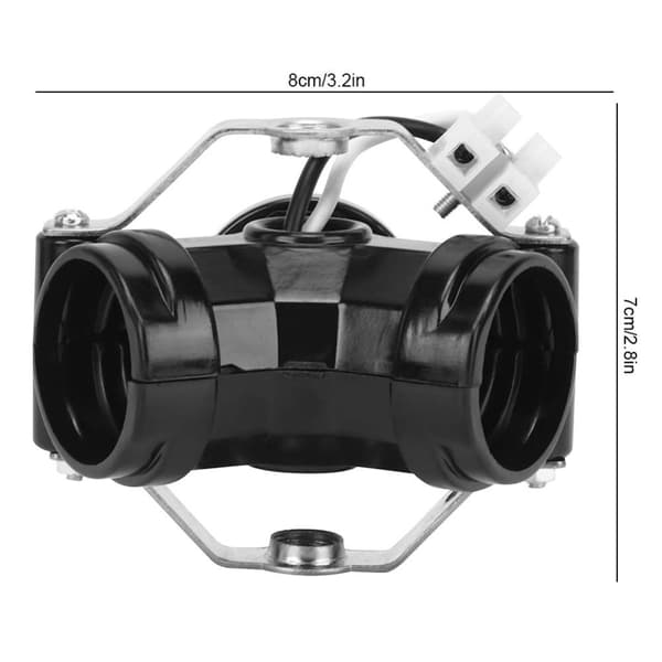 2 Stk E27 Lampe Sokkel Holder Lyspære Sokkel Splitters
