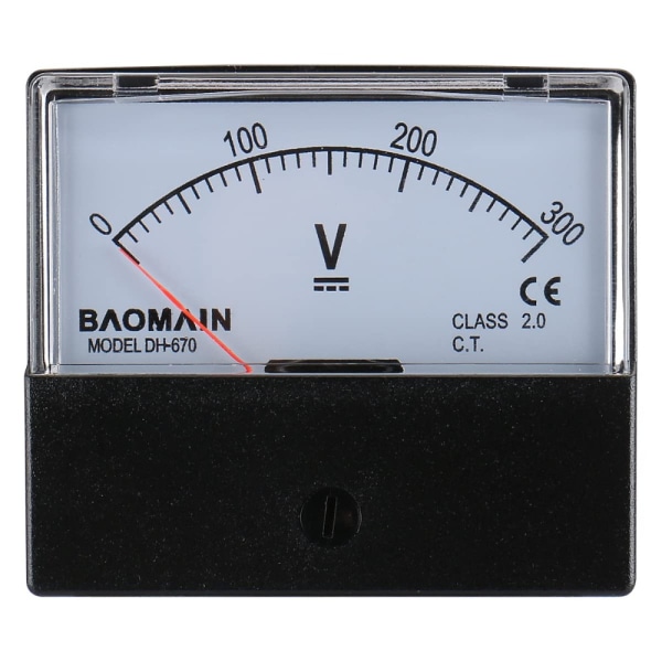 Spændingsmåleinstrument Dc Voltmeter Mekanisk urhoved