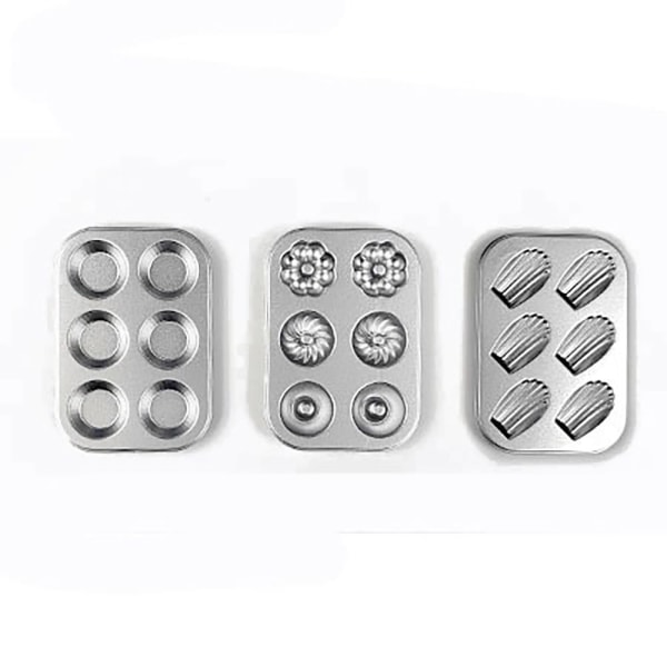 3 kpl Nukkekodin leivinpelti Mini keittiölelut SILVER SILVER silver