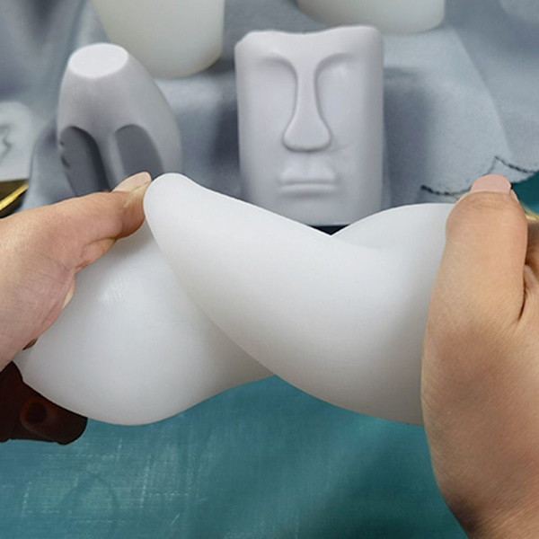 Håndlavet lysform 3D kunstvoksform 2 2 2