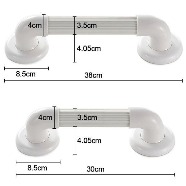 Suihkukahva Suihkukaiteet VALKOINEN 38cm white 38cm