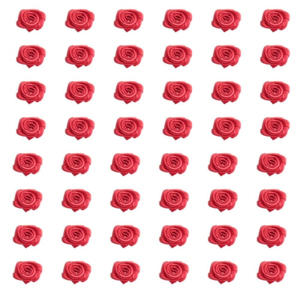 50 stk Satinbånd Roser Mini Blomster Små Rosetter