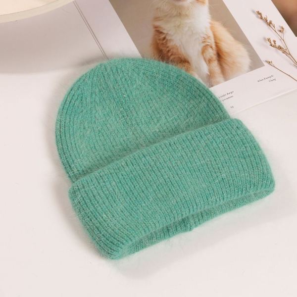 Kvinder Vinterhatte Bløde Beanies Cap GRØN GREEN