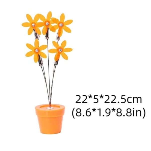 Plast Flower Memo Holder Bordkort