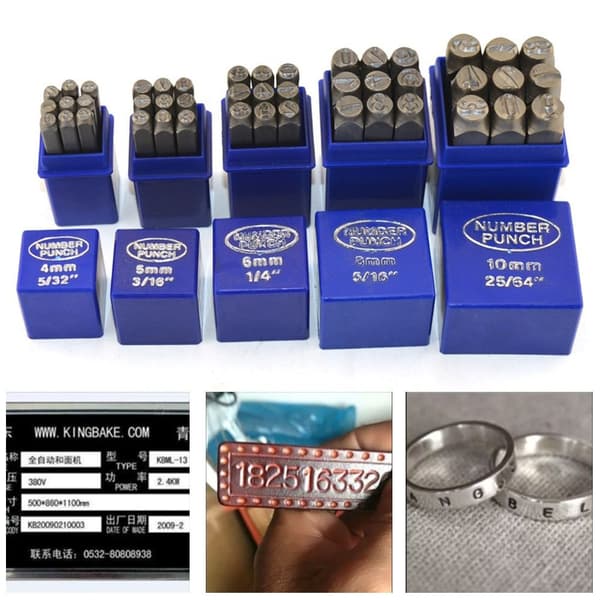 Nummer Stempel Lær Trykk 6MM 6mm