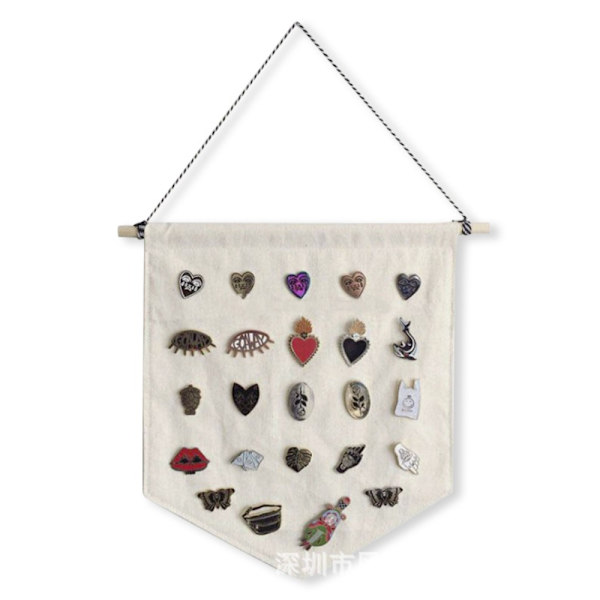 Lerretsknapper Pins