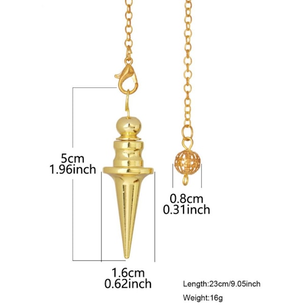 Reiki Pendulum Pendant Pendule Reiki ROSE GOLD Rose Gold