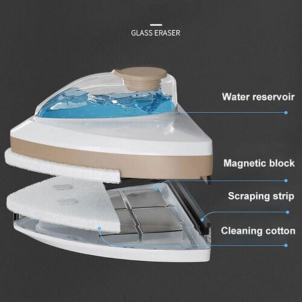 Vinduespudser børste Glasvisker magnetisk børste