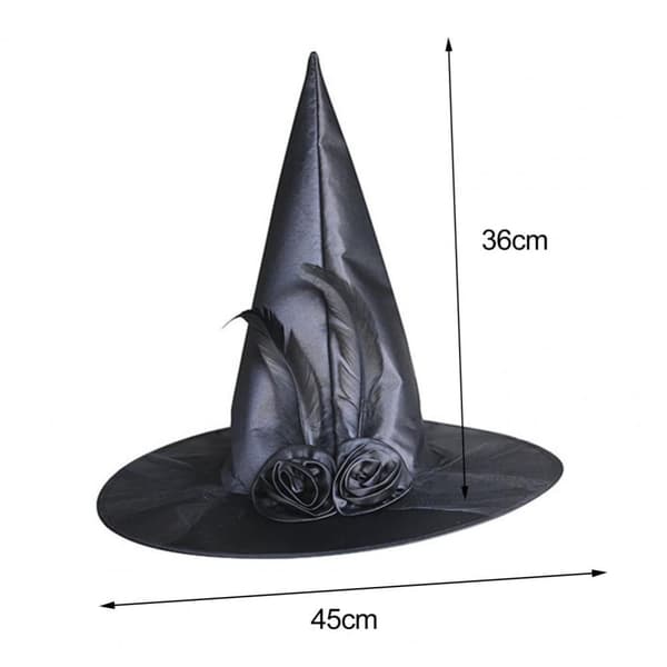 Halloween heksehat Feather Wizard hat LILLA purple