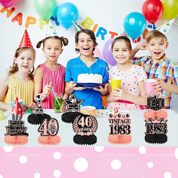 50 års fødselsdagsdekorationer Bordpynt 80TH 80TH 80th