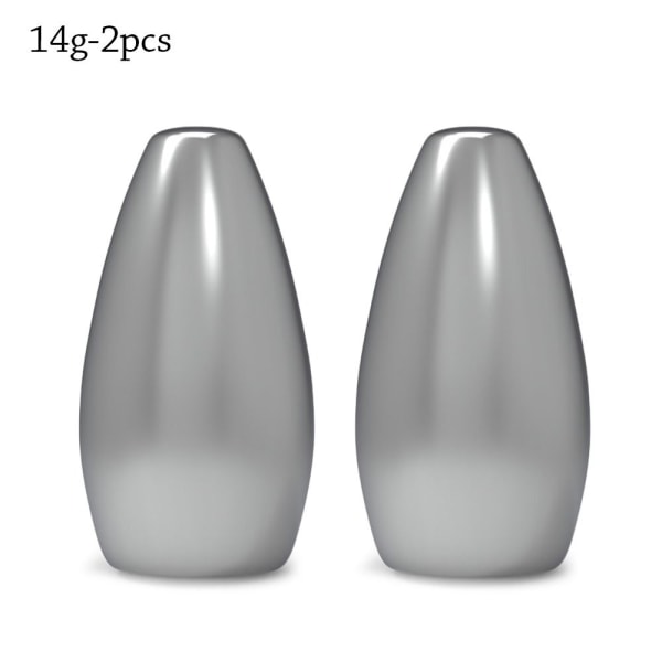 1/2/5 stk Fiskeri Tungsten faldsynk 14G-2STK 14G-2STK 14g-2pcs