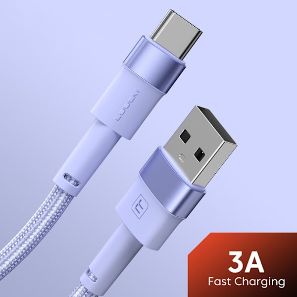Mobiltelefon Ladekabel Datakabel SORT 2M Black 2m