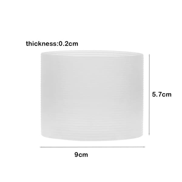Pullon suojukset Silicone Cup Sleeve läpinäkyvä läpinäkyvä transparent