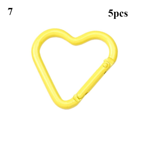 5 stk Spring Heart-Ring Spænder Karabinhage 7 7 7