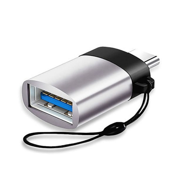 5 kpl Type C - USB 3.0 -sovitin OTG-sovitin SILVER Silver
