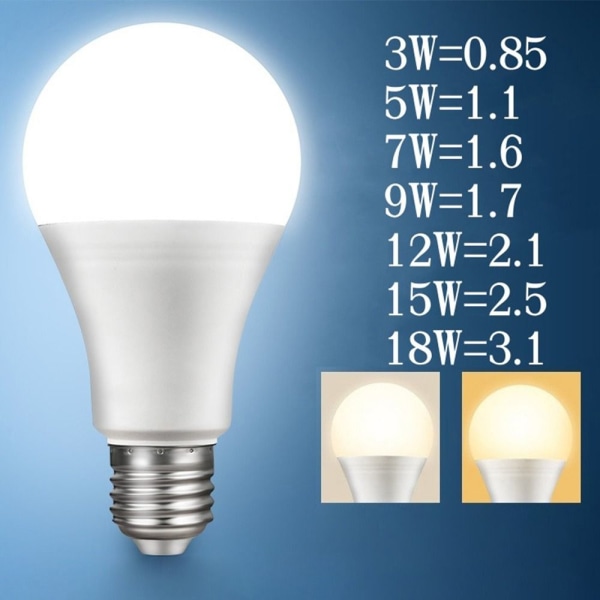 LED Lyspære Pendelpærer 7WWHITE LYS HVIT LYS 7WWhite Light