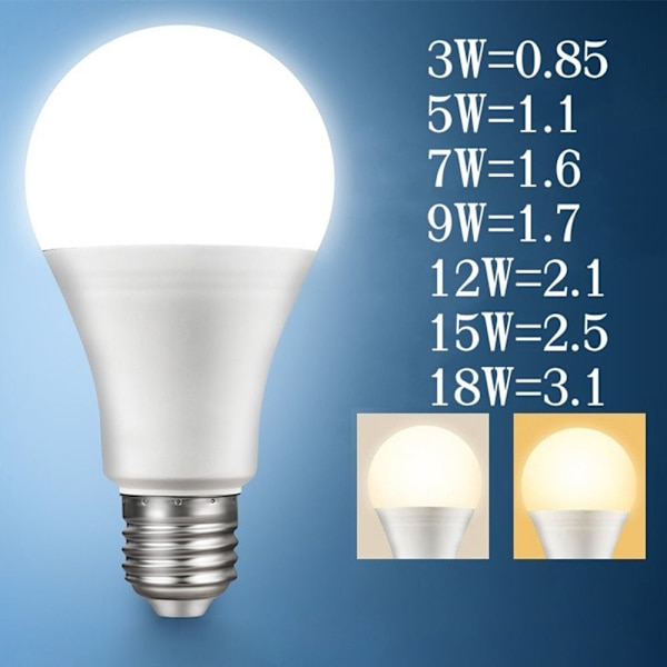 LED Pære Pendel Pærer 7WWARM LYS VARMT LYS 7WWarm Light