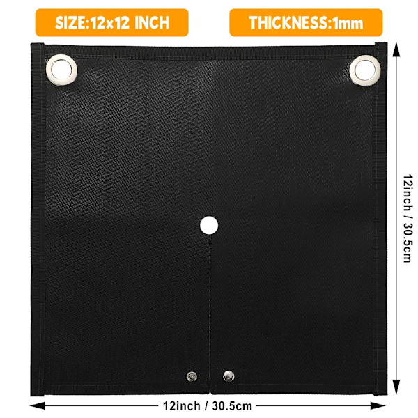 3 stk. Svejsetæppe Flammebeskytter Pad Heat Shield Mat