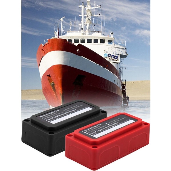 M8 Bus Bar Box Auto Boat Power SORT Black