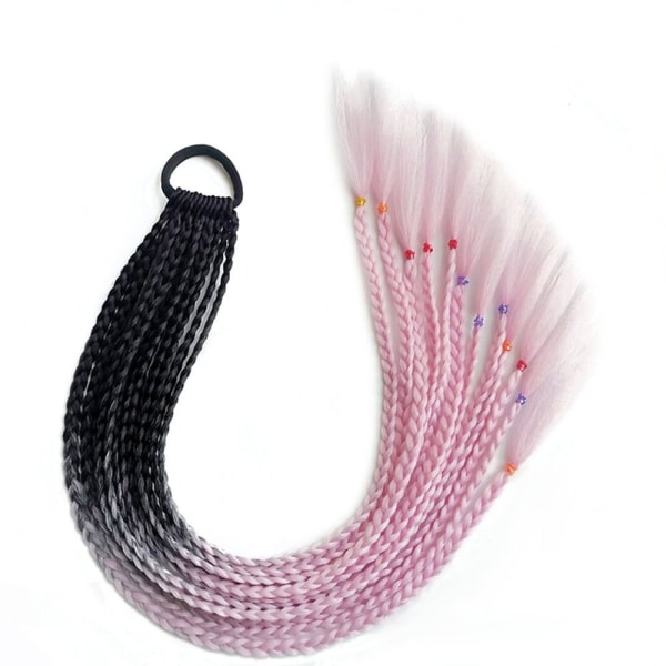 Färgad Pigtail hästsvans Twist Braid Hårrep 4 4 4