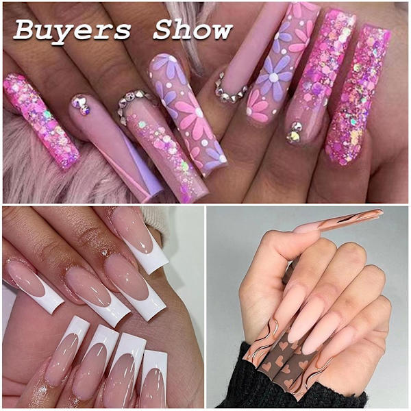 Dual Nail Forms Matt Square