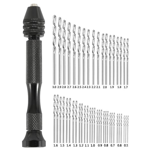 49 STK Twist Drill Bit DIY Tool Hand Model Craft