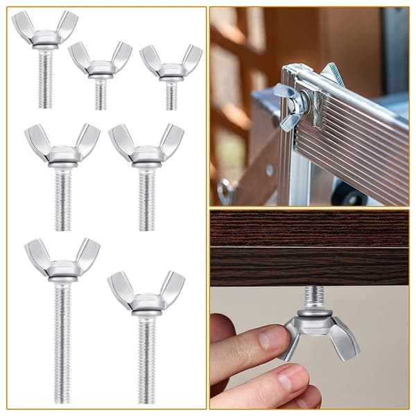 62 kpl Siipimutterit ja pultit Siipimutterit Butterfly Pultit