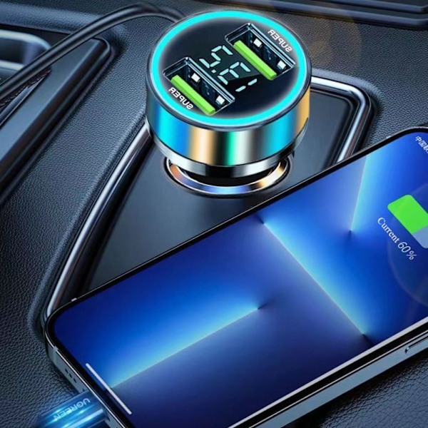 Autolaturin lataussovitin USB -sovitin