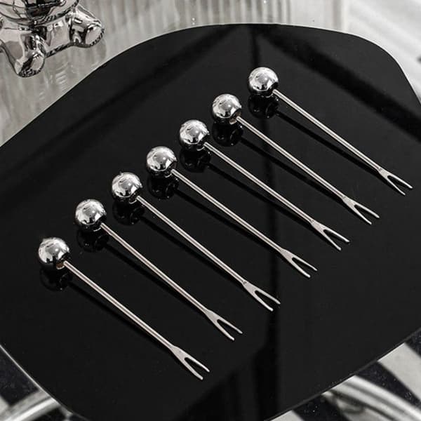 Nordic Bear Fruit Gaffel Set SILVER BEAR BEAR silver bear-bear