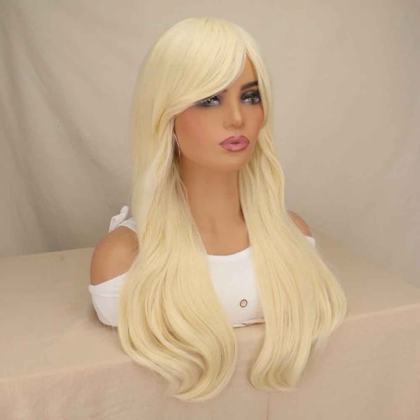 Cosplay-parykker med pandehår til Barbie-filmkostume