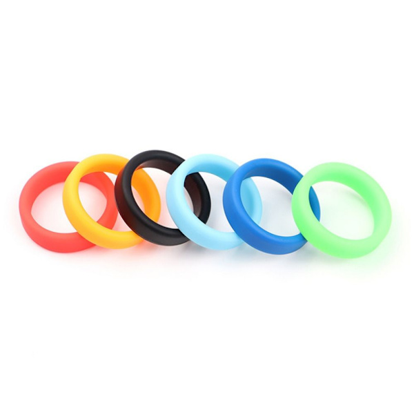 2 Stk Gummi Ring Bagasje Hjul Ring SORT SORT black