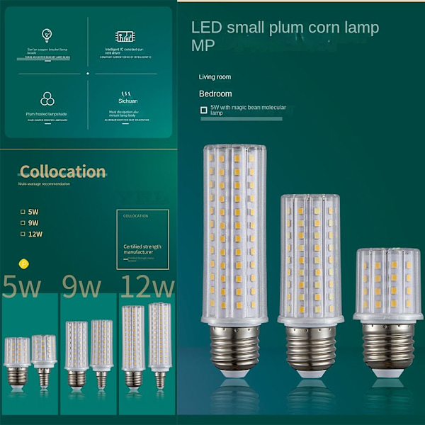 Majspære LED Majspære E27-9W E27-9W E27-9W