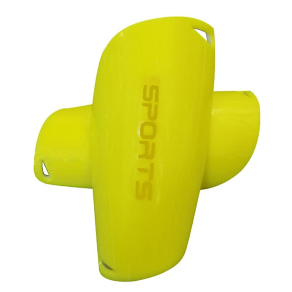 1 par Fodbold skinnebensholder Fodbold skinnebensbeskyttere Dæksel GUL M yellow M