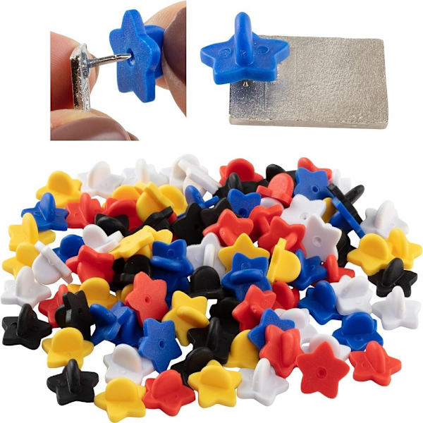 Gummi Pin Ryg Pin Ryg Stjerne Form Stjerne Form Lapel Pin