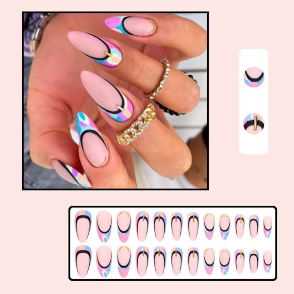 False Nails Long Almond 2 2 2
