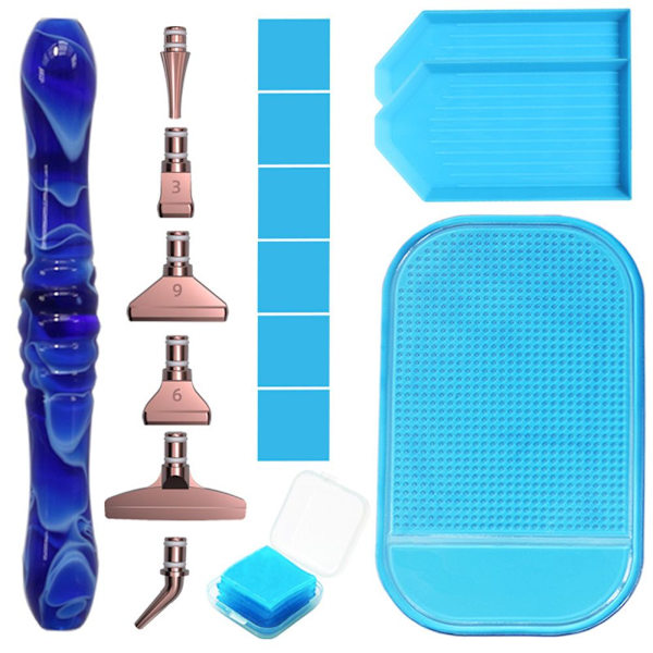 Harts diamond painting penna legering ersättning pennhuvuden Dark Blue-Rose Gold