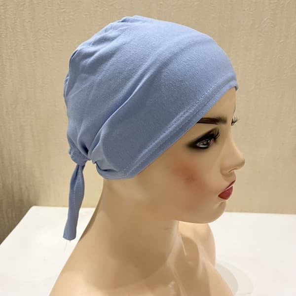 Kvinner Under skjerf Hijab Bonnet Cap KAFFE Coffee