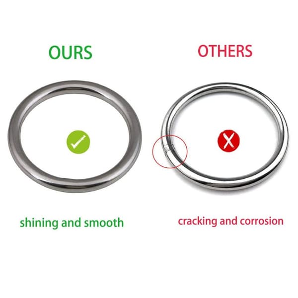 2 Stk Metal Ring O-Ring Pakninger Stor Ring