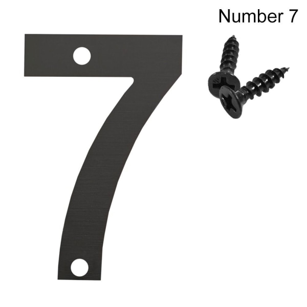 4 tuumaa/10 cm ovitarra Numerokilpi NUMERO 7 NUMERO 7 Number 7