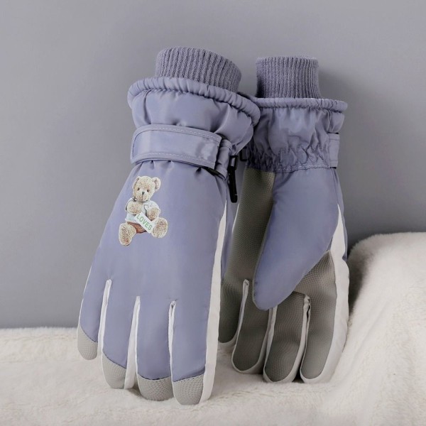 Lämpimät naisten hiihtohanskat Full Finger Gloves GRAY grey