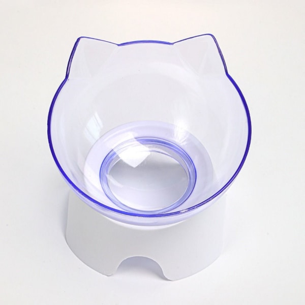 Kissan kulho Lemmikkieläinten rehukulho LÄPINÄKYVÄ YKSI KULO YKSI KULO Transparent Single Bowl-Single Bowl