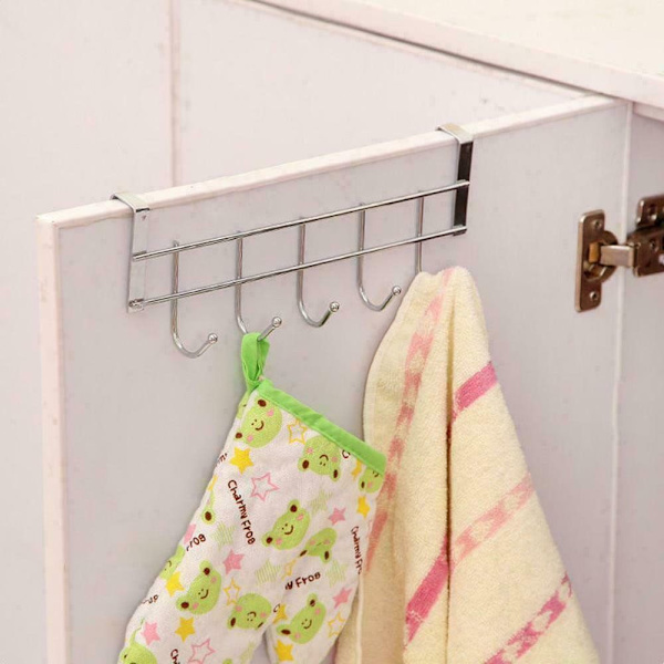 5 Krokar Rack Hem Badrum Organizer Handduk Dörrkrokar